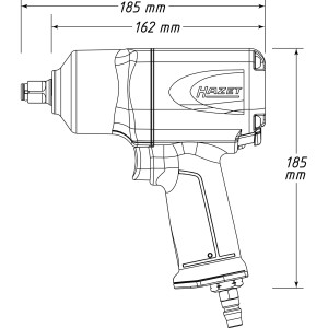 Пневмогайковерт ударний 1/2", HAZET, 9012 EL-SPC