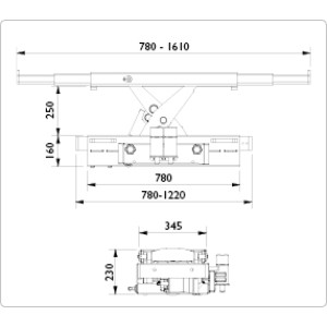 Траверса гідравлічна 3,2т, AC Hydraulic, SD32PHL