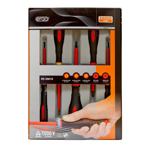Набор отверток ERGOTM с изоляцией, Bahco, BE-9881S