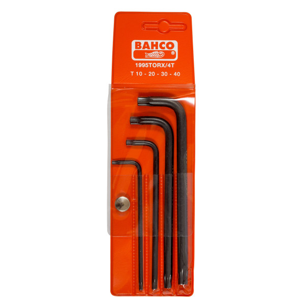 Набір оксидованих ключів TORX®, Bahco, 1995 TORX/4T Набір оксидованих ключів TORX®, Bahco, 1995 TORX/4T