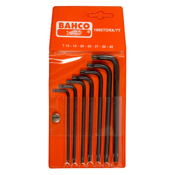 Набір шестигранників оксидованих шестигранників TORX®, Bahco, 1995TORX/7T Набір шестигранників оксидованих шестигранників TORX®, Bahco, 1995TORX/7T