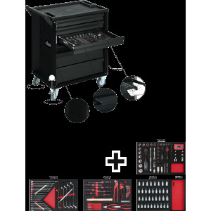 Візок для інструментів з компом Black Edition II 2...