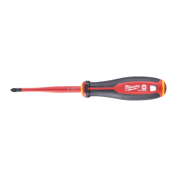 Викрутка з тригранною рукояткою ізольована VDE MILWAUKEE, PZ/SL2 х 100 мм Викрутка з тригранною рукояткою ізольована VDE MILWAUKEE, PZ/SL2 х 100 мм