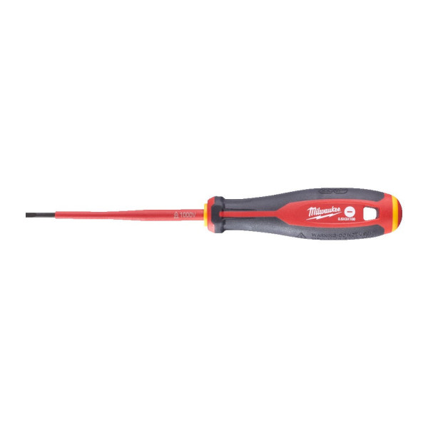 Викрутка з тригранною рукояткою ізольована VDE MILWAUKEE, SL 0,5 х 3,0 х 100 мм Викрутка з тригранною рукояткою ізольована VDE MILWAUKEE, SL 0,5 х 3,0 х 100 мм
