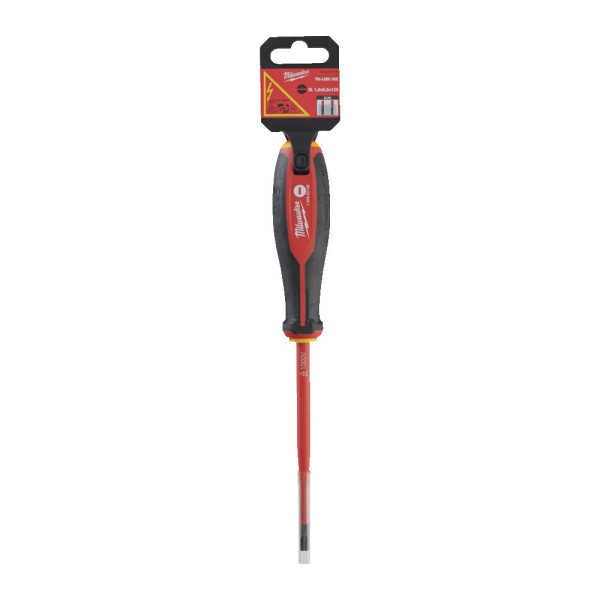 Викрутка з тригранною рукояткою ізольована VDE MILWAUKEE, SL 1,0х5,5х125мм Викрутка з тригранною рукояткою ізольована VDE MILWAUKEE, SL 1,0х5,5х125мм