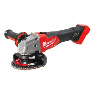 Шліфмашина кутова акумуляторна безщіткова MILWAUKEE, M18 FSAG125X-0, діаметр 125мм (каркас, антивібраційна бічна рукоятка, захис
