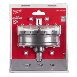 Коронка Holesaw TCT MILWAUKEE, для сталі/нержавіючої сталі, діаметр 102мм
