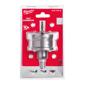 Коронка Holesaw TCT MILWAUKEE, для сталі/нержавіючої сталі, діаметр 50мм