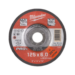 Диск зачистний по металу MILWAUKEE, SG 27/125х6 PR...