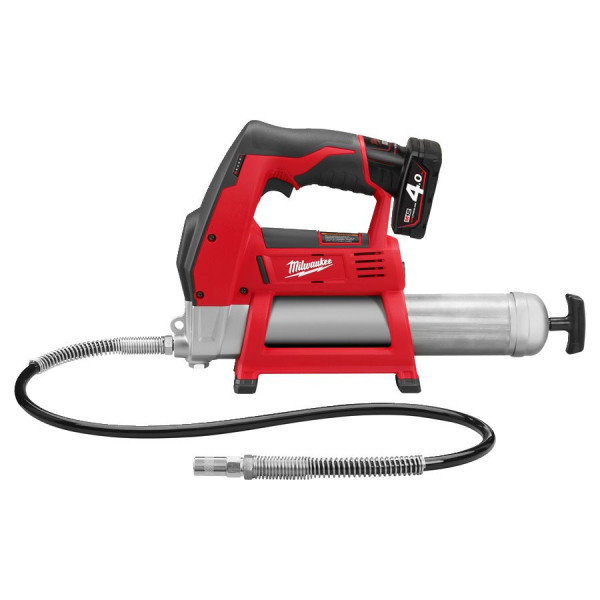 Шприц для змащування акумуляторний MILWAUKEE, M12 GG-401B (зарядний пристрій, 1 акумулятор М12 В4 4Ач, алюмінієва туба, сумка) Шприц для змащування акумуляторний MILWAUKEE, M12 GG-401B (зарядний пристрій, 1 акумулятор М12 В4 4Ач, алюмінієва туба, сумка)