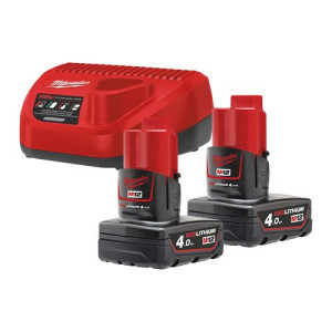 Енергокомплект Li-Ion MILWAUKEE, M12 NRG-402 (заря...