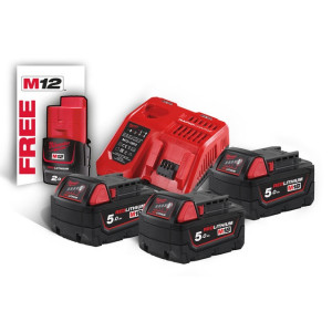 Енергокомплект Li-Ion MILWAUKEE, M18 NRG-503 (заря...
