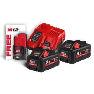Енергокомплект Li-Ion MILWAUKEE, M18 HNRG-552 (зар...