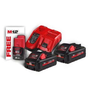 Енергокомплект Li-Ion MILWAUKEE, M18 HNRG-302 (зар...