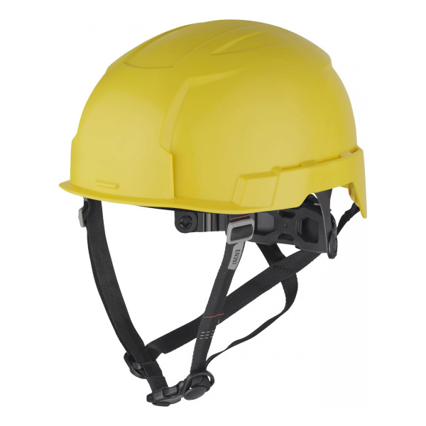 Шолом захисний з ремінцем EN 397 BOLT200 MILWAUKEE, не вентильований, жовтий Шолом захисний з ремінцем EN 397 BOLT200 MILWAUKEE, не вентильований, жовтий