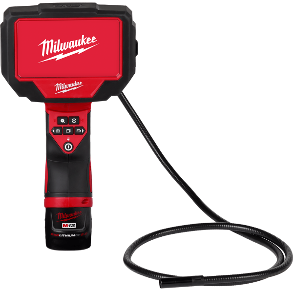 Камера інспекційна акумуляторна MILWAUKEE, M12 360IC12-201C, 1м (зарядний пристрій С12 С, 1 акумулятор 2Ач, кейс)