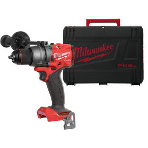 Дриль-шуруповерт акумуляторний безщітковий MILWAUKEE, M18 FDD3-0X,158Нм (каркас, кліпса для ременя, бічна ручка, HD кейс)