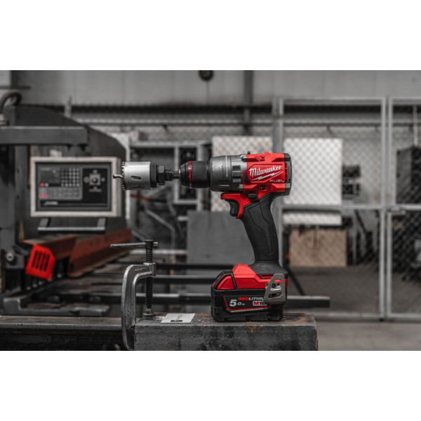 Дриль-шуруповерт акумуляторний безщітковий MILWAUKEE, M18 FDD3-502X, 158Нм (зарядний пристрій М12-18 FC, 2 акумулятори М18 В5 5А