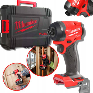 Шуруповерт ударний акумуляторний безщітковий 1/4" HEX MILWAUKEE, M18 FID3-0X, 226Нм (каркас, кліпса для ременя, тримач для біт,