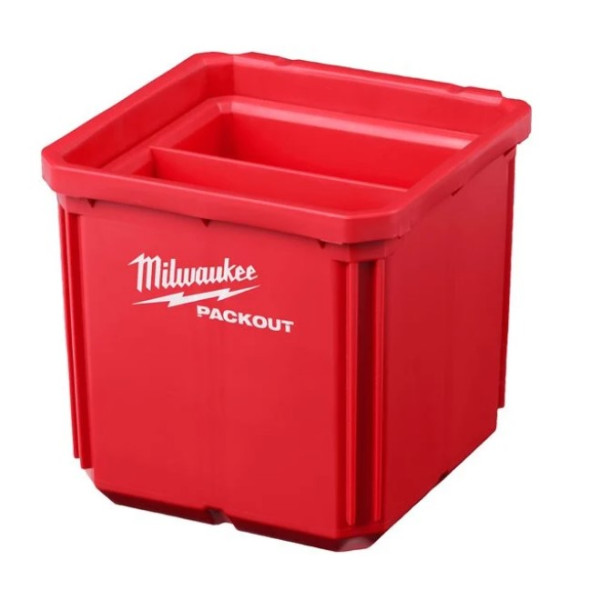Контейнер 10x10см із вкладкою для дрібних предметів PACKOUT MILWAUKEE, 2шт