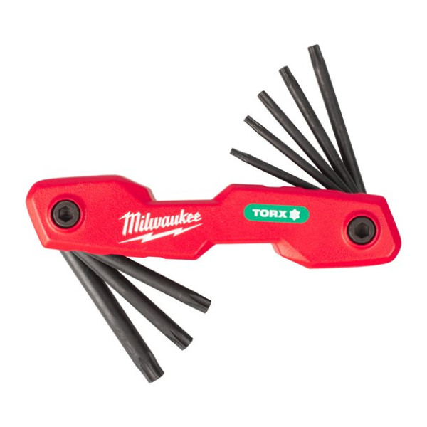 Набір ключів складних шестигранних TORX MILWAUKEE, (T9/T10/T15/T20/T25/T27/T30/T40) (8шт)