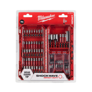 Набір біт SHOCKWAVE PACKOUT MILWAUKEE, (70шт) пластиковий кейс