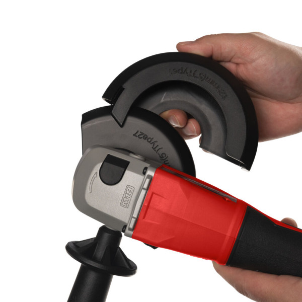 Шліфмашина кутова акумуляторна безщіткова MILWAUKEE, M18 BLSAG125X-402X, 800Вт, діаметр 125мм (зарядний.пристрій М12-18 С, 2 аку