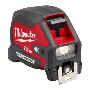 Рулетка магнітна MAGNETIC MILWAUKEE з LED підсвітк...