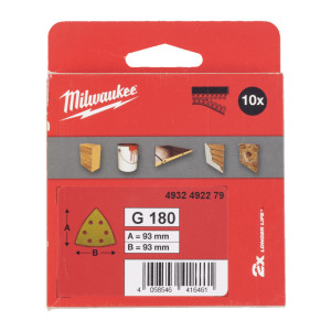 Папір шліфувальний HP MILWAUKEE, 93х93х93мм HL, зе...