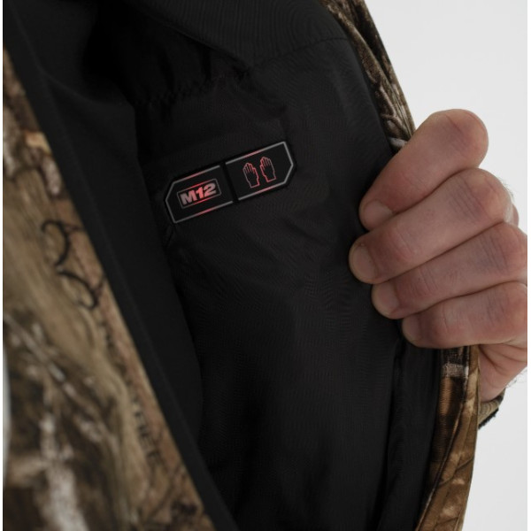 Куртка з підігрівом MILWAUKEE, M12 HJCAMO6-201(L), камуфляжна (розмір L) (+зар.пр., 1 акум.Х 2Аг)