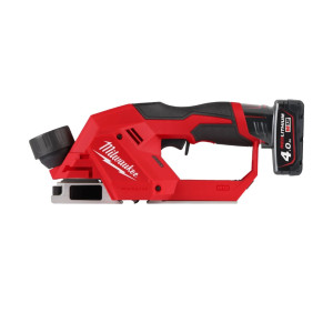 Рубанок акумуляторний безщітковий MILWAUKEE, M12 BLP-402X (зарядний пристрій С12, 2 акумулятори М12 В4 4Аг, HDкейс)
