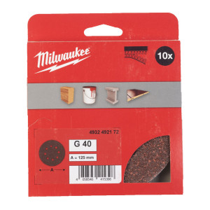 Папір шліфувальний MILWAUKEE діаметр 125/8 HL, зер...