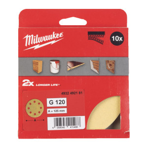 Папір шліфувальний HP MILWAUKEE діаметр 125/8 HL, ...