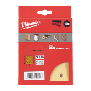 Папір шліфувальний HP MILWAUKEE, 115х107мм HL, зер...