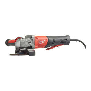 Шлифмашина угловая MILWAUKEE. AGV 13-125 XSPDEB KIT, 1250Вт, діаметр 125мм (захисний кожух, антивібраційна рукоять, опорна та пр