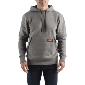 Толстовка MILWAUKEE, WH MW GR XL, з капюшоном, сіра, розмір XL