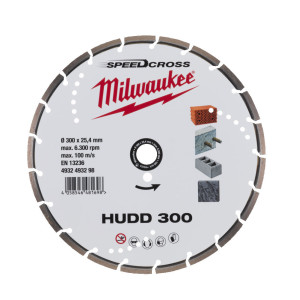 Диск алмазний Speedcross MILWAUKEE HUDD 300, діаметр 300мм (залізобетон, граніт)