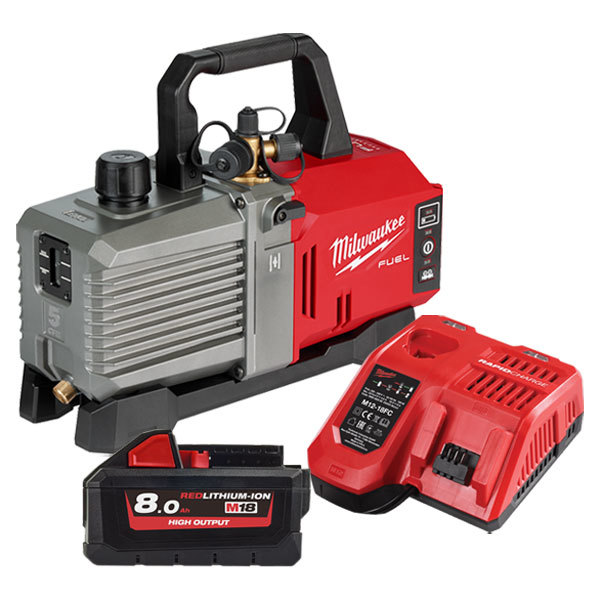 Насос вакуумний акумуляторний безщітковий MILWAUKEE M18 FVP5-0 (каркас) Насос вакуумний акумуляторний безщітковий MILWAUKEE M18 FVP5-0 (каркас)