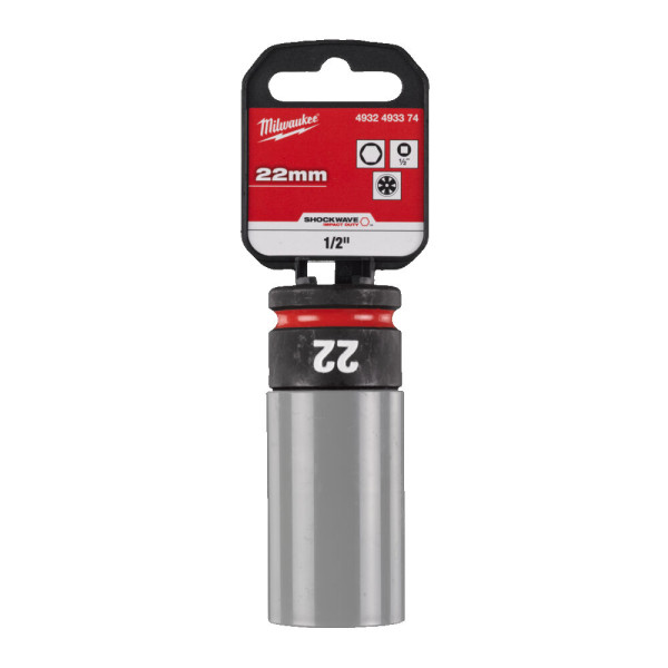 Головка ударна подовжена 1/2" AUTO MILWAUKEE, 22мм (пластик) Головка ударна подовжена 1/2" AUTO MILWAUKEE, 22мм (пластик)