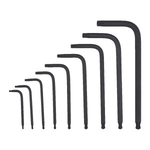 Набір ключів Г-образних Torx Compact MILWAUKEE, (T8/T9/T10/ T15/ T20/T25 /T27/T30/T40) (9шт) , пластиковий холдер