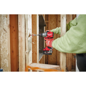 Дриль-шуруповерт акумуляторний безщітковий MILWAUKEE M18 FDD3-0, 158Нм (каркас, кліпса для ременя, бічна рукоять, картонна упако
