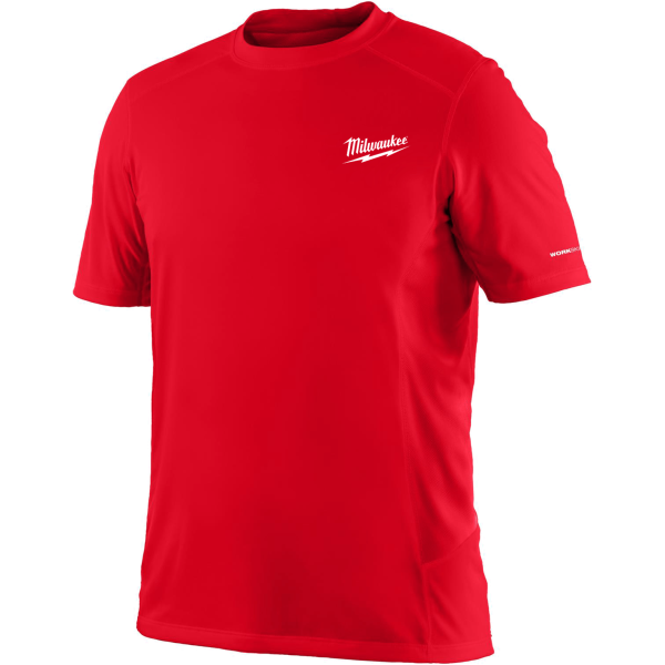 Футболка MILWAUKEE, WWSSRD-L дихаюча з коротким рукавом, червона, (розмір L)