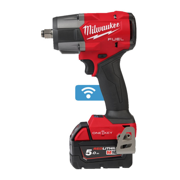 Гайковерт акумуляторний безщітковий TORQUE-SENSE 1/2'' MILWAUKEE, M18 ONEFMTIW2FC12-0X, 67-338Нм (каркас, кліпса для реміня, HD Гайковерт акумуляторний безщітковий TORQUE-SENSE 1/2'' MILWAUKEE, M18 ONEFMTIW2FC12-0X, 67-338Нм (каркас, кліпса для реміня, HD
