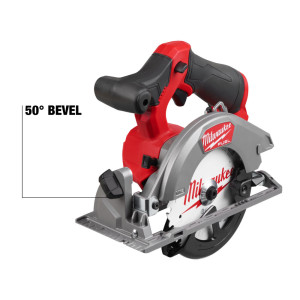 Пила дискова ручна акумуляторна безщіткова MILWAUKEE, M12 FCS442-0, діаметр 140мм (каркас, диск, картонне пакування)