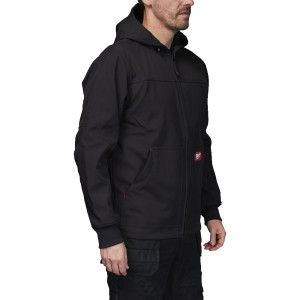 Куртка робоча з капюшоном FREEFLEX MILWAUKEE, SJ BL XXXL, чорна (розмір XXXL)