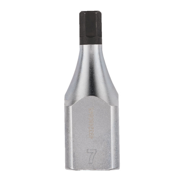 Головка торцева хромована 1/2'' MILWAUKEE з бітою Hex, 7мм Головка торцева хромована 1/2'' MILWAUKEE з бітою Hex, 7мм