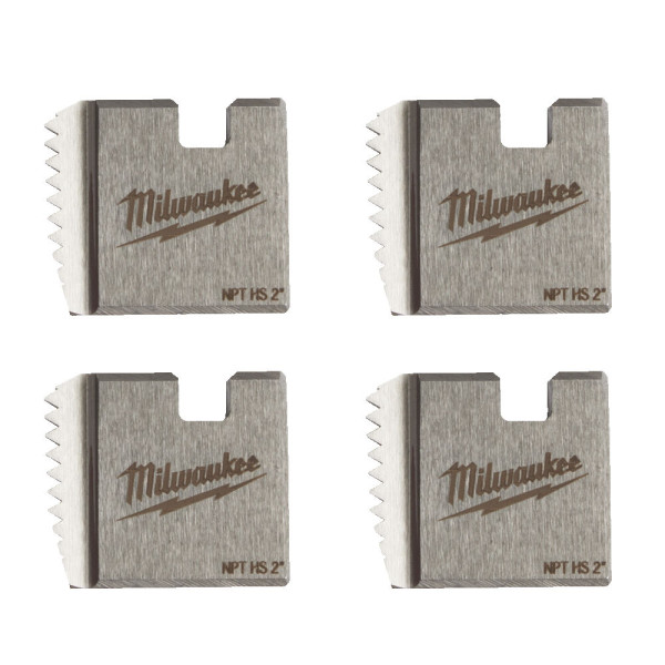 Плашки для нарізання різблення MILWAUKEE, FPTD 2" NPT HS (4шт) (для M18 FPT)