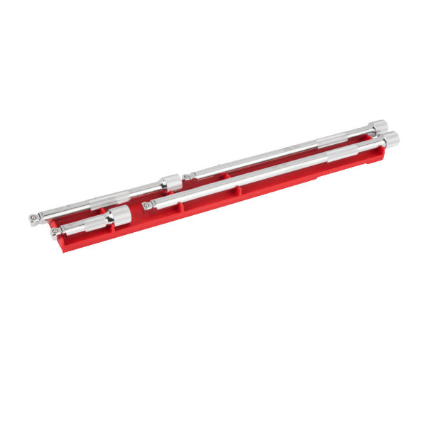 Набір подовжувачів хромованих Wobble для головок 1/4'' MILWAUKEE, (4шт)