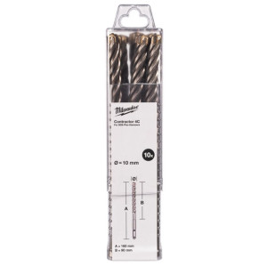Бур SDS-PLUS 4C Contractor MILWAUKEE, діаметр 10х1...
