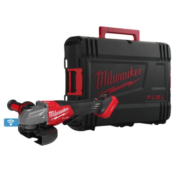 Шліфмашина кутова акумуляторна безщіткова MILWAUKEE, M18 FHSAGO125VXPDB2-0X, діаметр 125мм (антивібраційна бічна рукоятка, захис